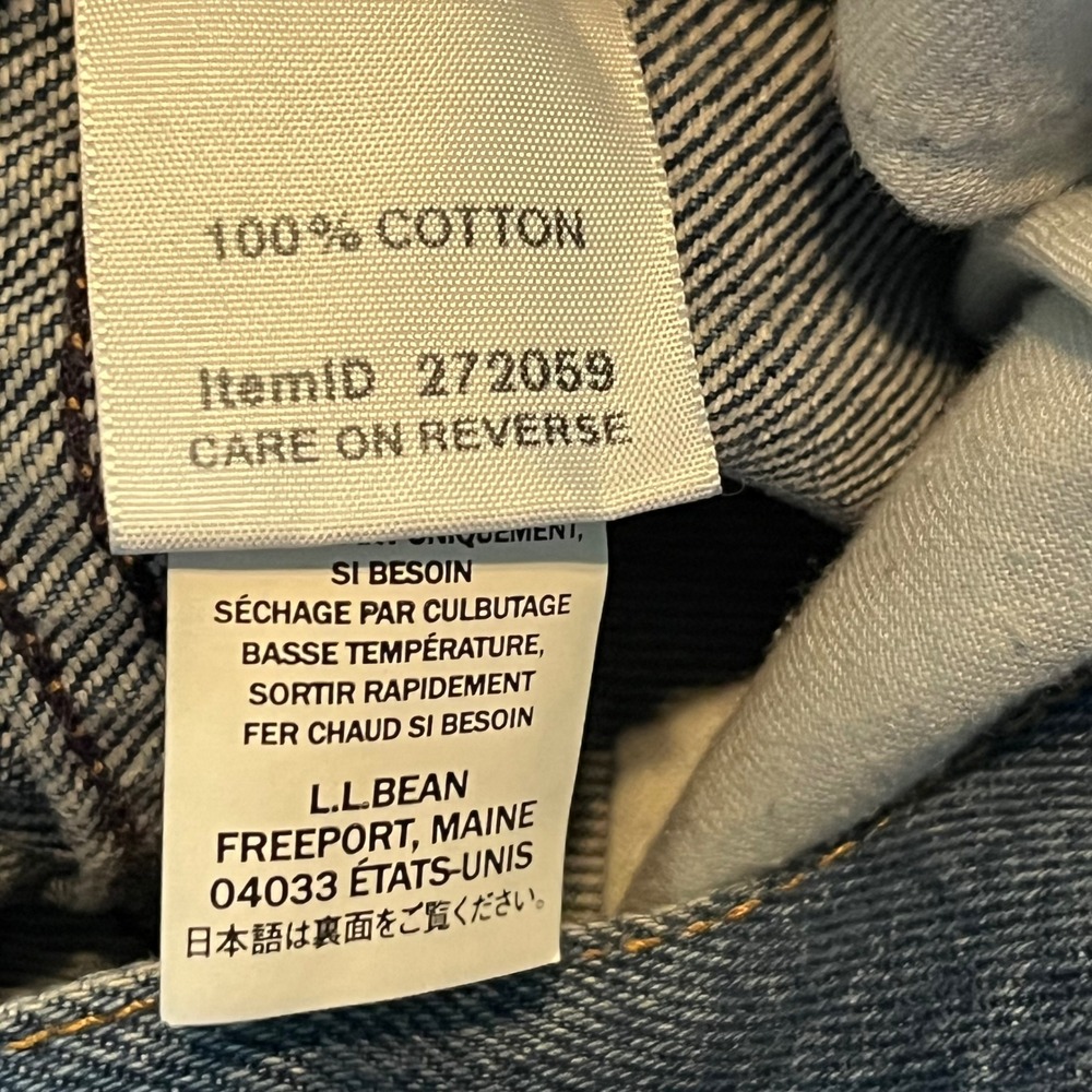 LL Bean Original Fit Jeans Womens 10 Regular Blue Straight Leg Denim - Picture 4 of 5